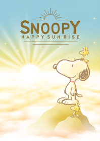 ธีมไลน์ Snoopy Happy: Sunrise