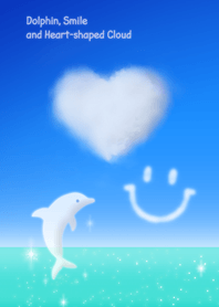 Dolphin, Smile and Heart-shaped Cloud