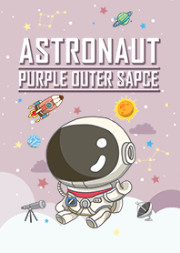 浩瀚宇宙 寶貝太空人 紫色