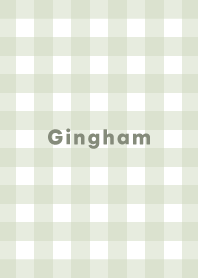 Gingham Plaid -  pastel green