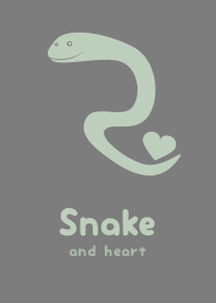 Snake & heart Mouse gray