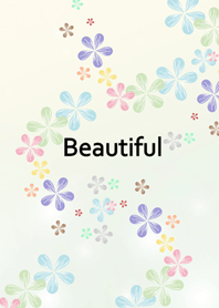 緑色の花は世界です