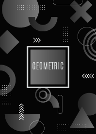 Geometric Gradient Black 10