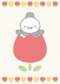 チューリップ:黒色スノーマン着せかえ8