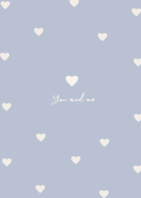 pattern heart (iceblue beige:)