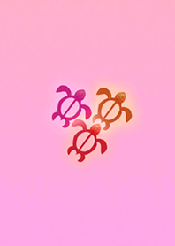 Turtle's three brothers orange pink