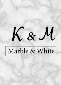 K&M-Marble&White-Initial