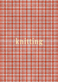 Checked knitting 24