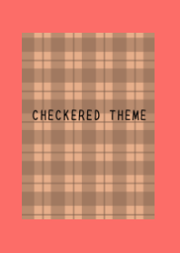DUSTY ORANGE CHECKERED THEME/VERMILION