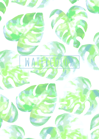 ふわふわ水彩画:リーフ