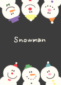 crayon snowman