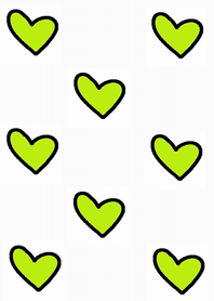 (yellow green heart)