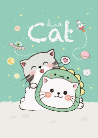 CAT CUTE SPACE (GREEN MINT)