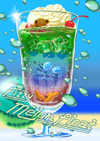 Fizzy meron float for summer