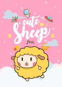 Cute Sheep Galaxy Pink