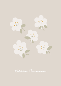 White Flowers Pattern No.1