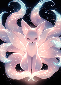 Dreamy Neon Pink Fox King_White