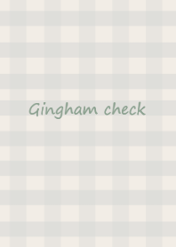 Gingham check /dusty green