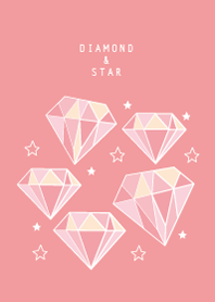 ダイヤモンド ＆ スター - ピンク -