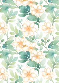 Watercolor Jasmine pattern