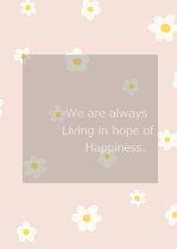 flower pattern / ivorypink