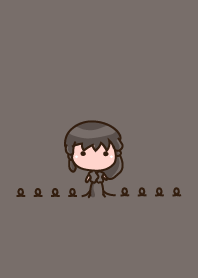 girl staring - 05 - shape