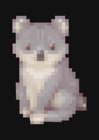 Koala Pixel Art Theme  BW 02