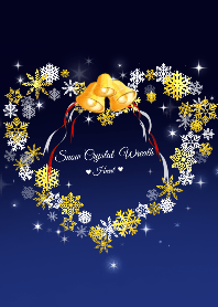 Snow Crystal heart wreath Blue Ver.