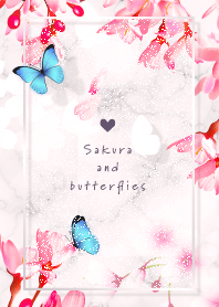 大理石♬桜と蝶♥ピンク13_2