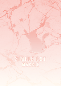 simple Cat Star Marble Gradient pink