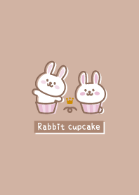 Rabbit cupcake <Crown> brown