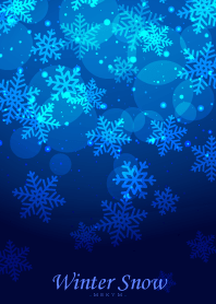 Winter Snow 5 -BLUE-