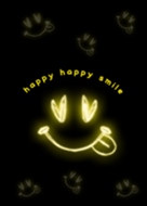 happy happy smile neon