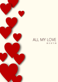 ALL MY LOVE-RED HEART 43