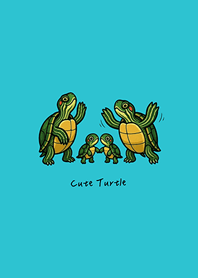 我養的可愛烏龜(薄荷藍色)