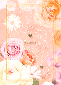 Marble and flower orange96_2