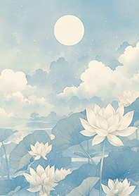 滿月下的蓮花池❤️