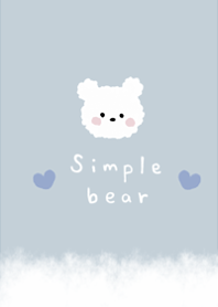 シンプルでかわいいもこもこ白くま♪2
