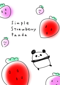 簡單 草莓 熊貓