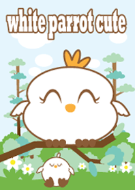 white parrot cute
