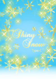 Shiny Snow Type-C Light blue & Gold