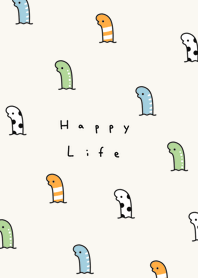 Eel Friends(pat.)/green beige.