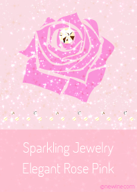 Sparkling Jewelry Elegant Rose Pink