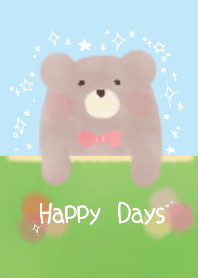 Happy Bears in spring days