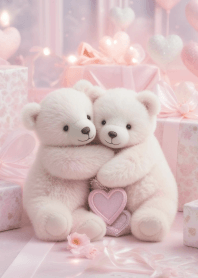 A pair of lovey-dovey bears