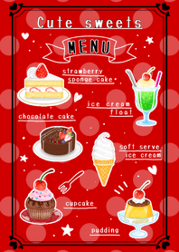 Cute sweets! -red- Revised