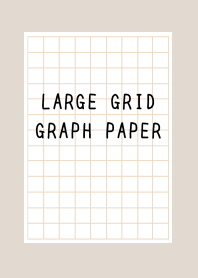 LARGE BROWN GRID GRAPH PAPER/BEIGE