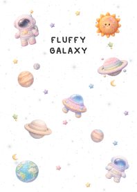 WHITE FLUFFY GALAXY
