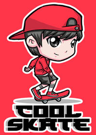 คูล สเก็ตบอร์ด (สีแดง)