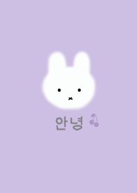 韓国語着せかえ cherry rabbit /purple